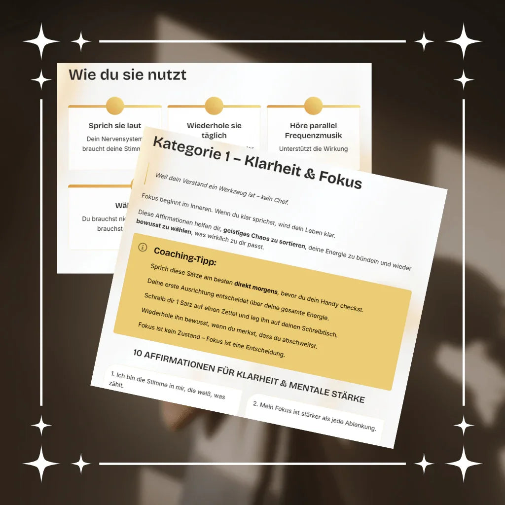 80 Power Affirmationen - 8 Themenbereiche - Glow - Mindset