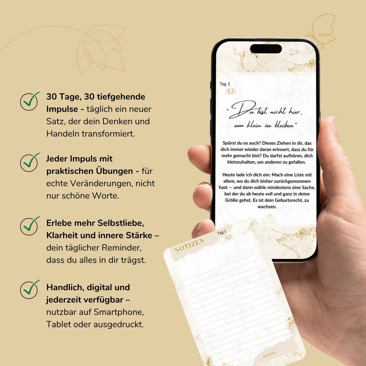 30 Days to Shine – 30 Tage, 30 Impulse für dein Glow - Up - Glow - Mindset