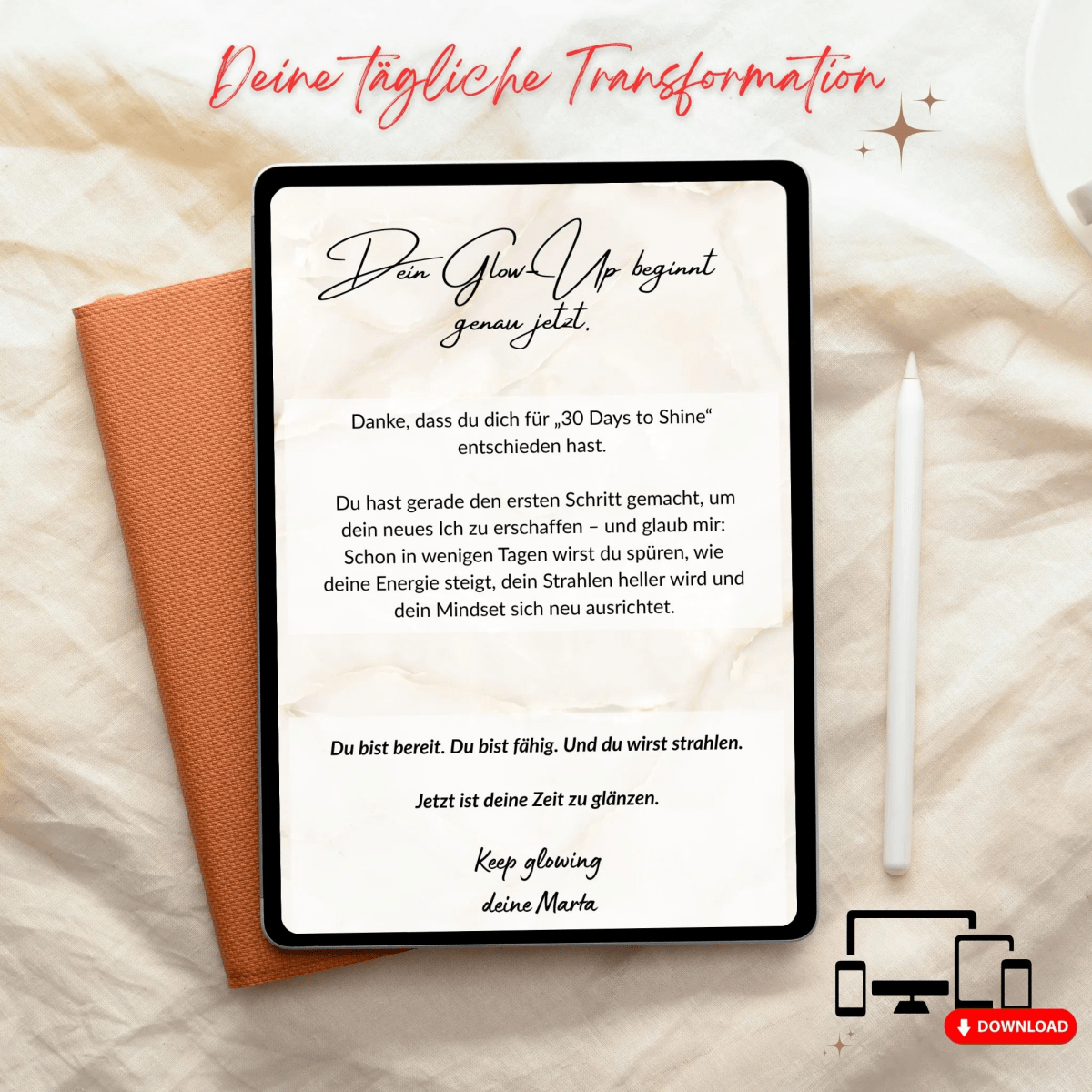 30 Days to Shine – 30 Tage, 30 Impulse für dein Glow - Up - Glow - Mindset