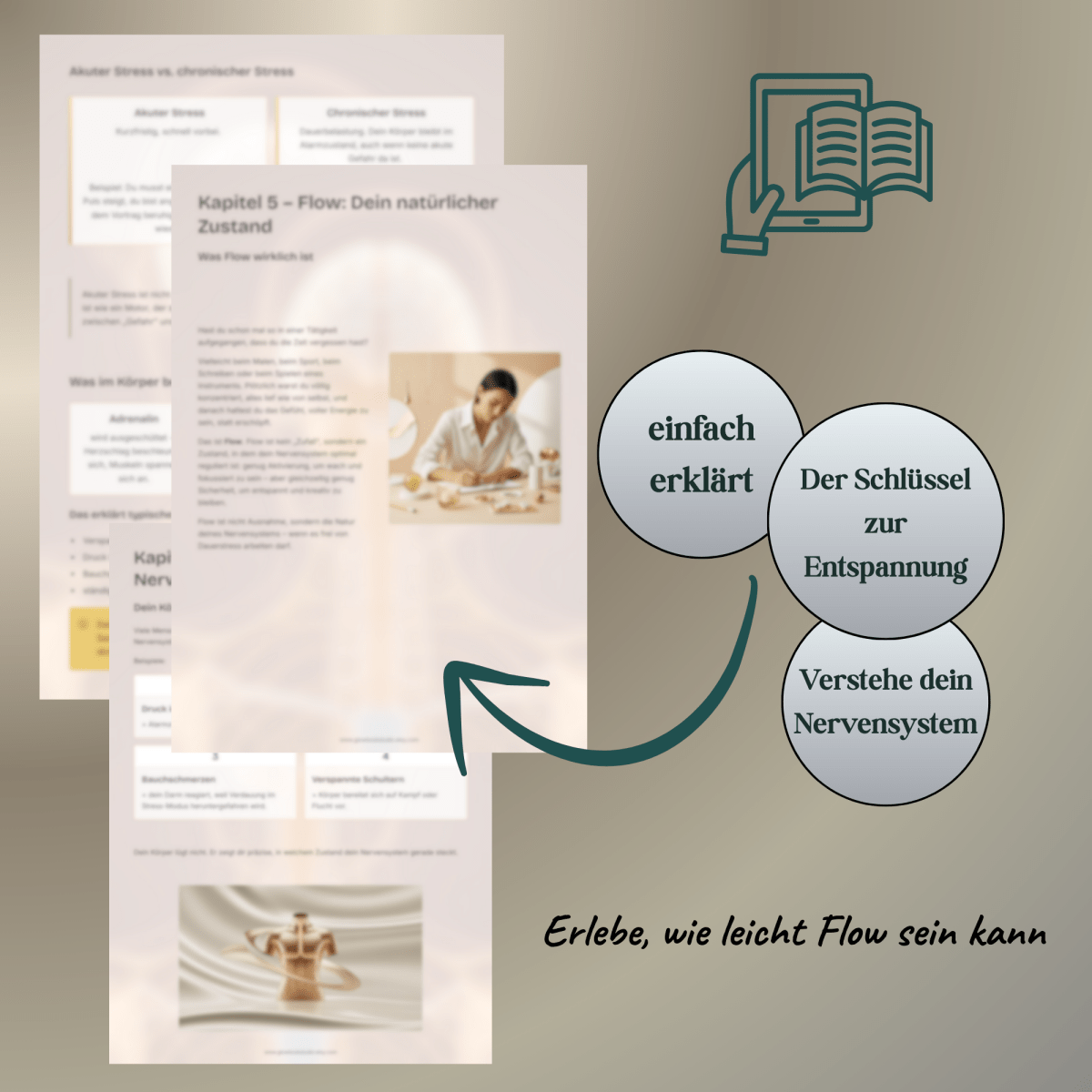 Nervensystem regulieren & beruhigen | Balance+Entspannung statt Stress | E - Book - Glow - Mindset