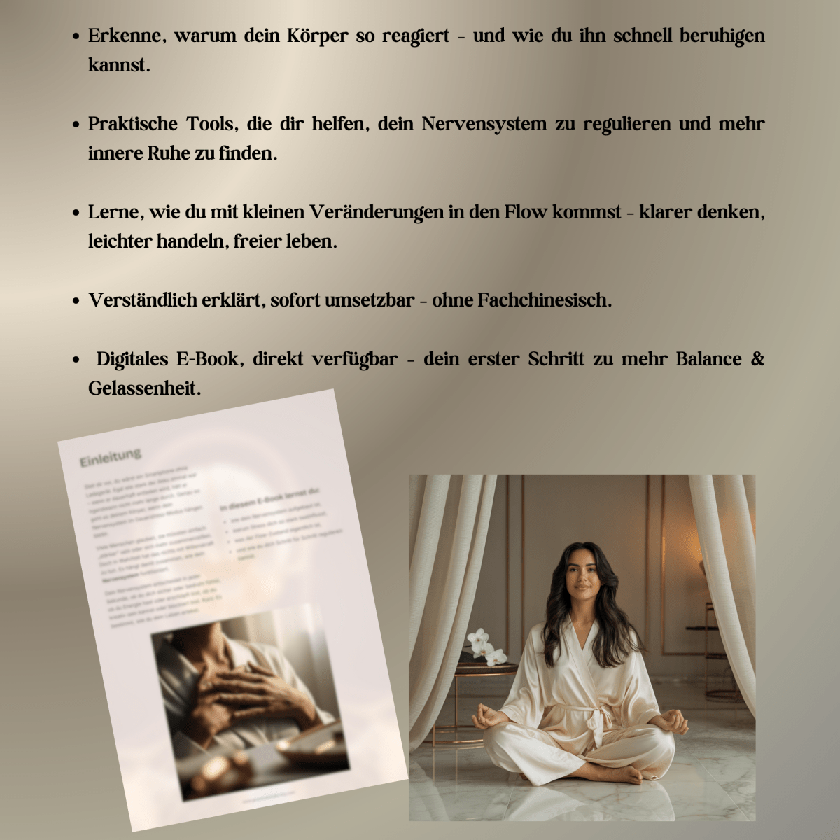 Nervensystem regulieren & beruhigen | Balance+Entspannung statt Stress | E - Book - Glow - Mindset