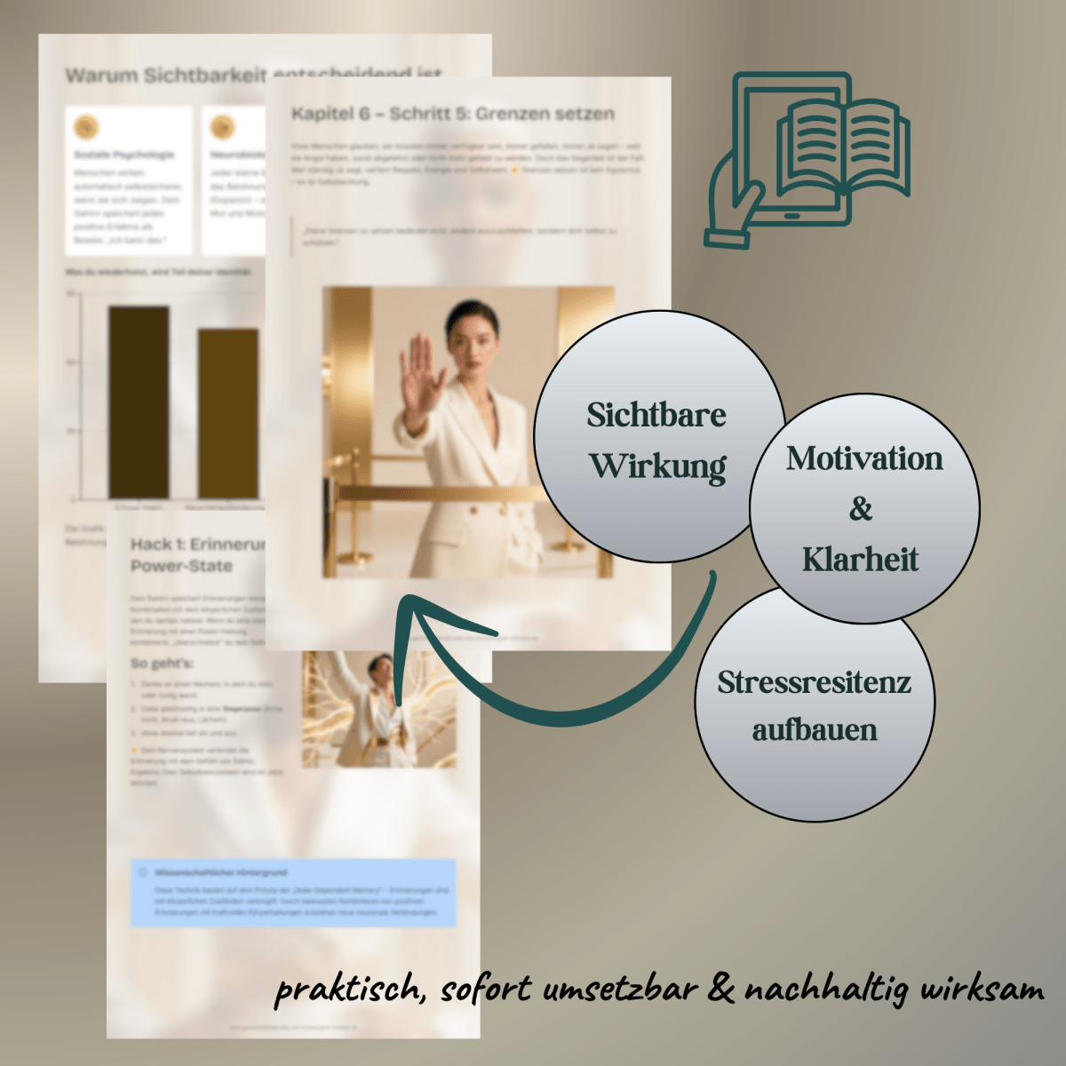 Selbstbewusstsein stärken | 7 Schritte Plan mit Übungen | E - Book - Glow - Mindset